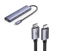 UGREEN 8K Câble HDMI 2.1 Certifié et USB C Hub HDMI 4K