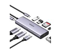 UGREEN 9-in-1 CM490 Hub USB-C, 2X USB-A 3.0, USB-A 2.0, 2X HDMI 4K/60