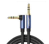 UGREEN 90 Degrés L Type L Câble audio auxiliaire 3,5 mm Bleu 1,5 m