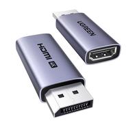 UGREEN Adaptateur DisplayPort vers HDMI 4K 60Hz 2K 144Hz 1080P Lot de 2 | Unidirectionnel 18Gbps Convertisseur DP Mâle vers HDMI Femelle en Aluminium Compatible avec Laptop HDTV Moniteur Projecteur