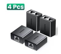 UGREEN-Adaptateur Ethernet 1 à 2,répartiteur RJ45,rallonge de câble réseau Internet,connecteur couremplaçant pour PC,ordinateur portable,TV Box,routeur - Type 4PCS