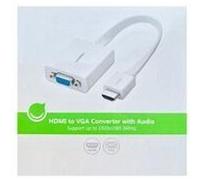 UGREEN Adaptateur VGA vers HDMI Câble VGA Mâle à HDMI Femelle Supporte Audio 1080P avec USB Port d'Alimentation pour Écran Monite