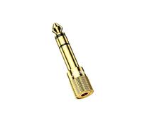 UGREEN Lot de 2 Adaptateur Jack 6.35mm Mâle vers 3.5mm Femelle Plaqué Or Adaptateur Prise Jack 6.35mm Audio Stéréo Compatible avec Piano Guitare Électrique Amplificateur Synthétiseur