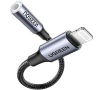 UGREEN Adaptateur Lightning Jack 3.5mm MFi Certifié TRRS (Gris)