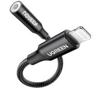 UGREEN Adaptateur Lightning Jack 3.5mm MFi Certifié TRRS (Noir)
