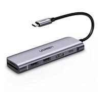 Ugreen Adaptateur multifonction Type-C vers HDMI USB 3.0 TF SD PD convertisseur