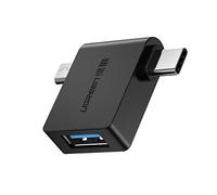 - Adaptateur OTG (30453) - Micro-USB, Type-C vers USB 3.0 Femelle, jusqu'