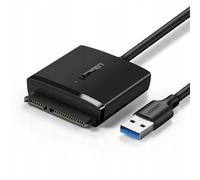 UGREEN Câble adaptateur SATA vers USB 3.0 – UASP, SATA III, HDD/SSD 2,5/3,5 pouces, 5 Gbps – Noir