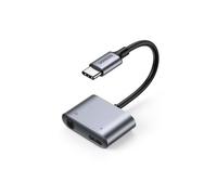 UGREEN Adaptateur USB-C 2-en-1 Vers Jack 3,5 mm Audio & Charge PD3.0