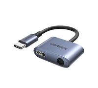 Ugreen Adaptateur USB-C Audio + Charge Gris