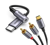 UGREEN Adaptateur USB C Jack 3.5mm et USB CMâle vers 2 RCA