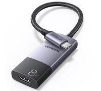 UGREEN Adaptateur USB C vers HDMI Femelle 8K 60Hz 48Gbps Compatible avec iPhone 17 Pro Max Air iPhone 16 Plus Pro Max MacBook M4 M3 iPad Air Galaxy S25 S24 Ultra Câble Type C HDMI2.1 Thunderbolt 4 3