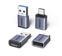 UGREEN Adaptateur USB C vers USB A OTG 10Gbps Lot de 4 Adaptateur Type A vers Type C Charge Rapide Data Sync Compatible avec iPhone 16 15 Plus Pro Max MacBook Air iPad Galaxy S25