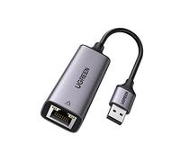 UGREEN Adaptateur USB vers Ethernet Gigabit 1000Mbps RJ45 Réseau (Gris)