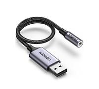 UGREEN Adaptateur USB vers Jack 3,5mm Carte Son Externe USB
