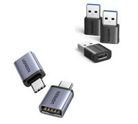 UGREEN Adaptateur USB vers USB C 3.2 10Gbps Lot de 3 Convertisseur Type C Femelle vers Type A Mâle Charge Rapide Data Sync