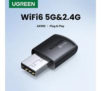 UGREEN-Adaptateur wifi AC650 AX1800 wifi 6/5 5G et 2.4G, carte dongle pour ordinateur de bureau et portable, antenne USB, carte réseau ethernet AX900 WiFi6
