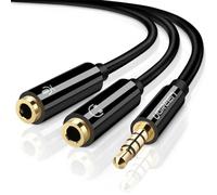 Ugreen Audio and Microphone Splitter 3.5mm - 1 male TRRS to 2 female TRRS - CTIA input