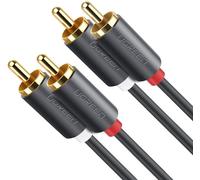 UGREEN Audio Câble RCA Mâle vers Mâle Câble RCA RCA Cinch Plaqué Or (2 M)