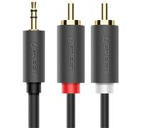 Ugreen Av102 Kabel 2X Rca (Cinch) Jack 3.5 Mm 1,5M (Czarny)
