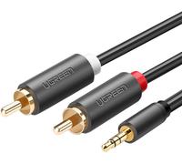 Ugreen Av102 Kabel 2X Rca (Cinch) Jack 3.5 Mm 10M (Czarny)