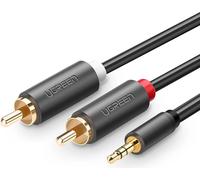 Ugreen Av102 Kabel 2X Rca (Cinch) Jack 3.5 Mm 2M (Czarny)