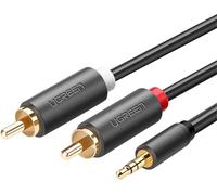 Ugreen Av102 Kabel 2X Rca (Cinch) Jack 3.5 Mm 3M (Czarny)