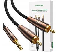 Ugreen Av170 Cable 2X Rca (Cinch) Jack 3.5Mm, 2M (Czarny)