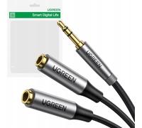 Ugreen Av191 Audio Aux Splitter, 3.5Mm Jack Cable, 20Cm (Black)