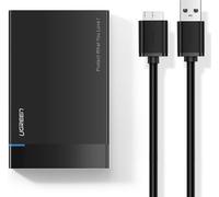 Ugreen Baie pour disque dur SSD Boîtier pour disque dur 2,5'' SATA USB 3.2 Gen 1 (5 Gbps) Micro USB SuperSpeed + câble de 0,5 m noir (US221 30848)