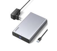 UGREEN Boîtier Disque Dur Externe 3,5 Pouces en Aluminium USB 3.0 5Gbps | Capacité Maximale De 32 To Alimentation Intégrée 12 V 2 A Prise En Charge Du Protocole UASP