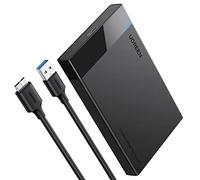UGREEN Boîtier disque externe USB 3.0 2,5 pouces SATA HDD/SSD 6 To max 5 Gbps Noir