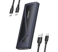 UGREEN Boîtier M.2 SSD NVMe 10 Gbps USB 3.2 Gen 2 Adaptateur NVMe SSD M.2 2230 2242 2260 2280 Compatible avec iPhone 17 Pro Max Air Mac MacBook PC Windows Linux PS5 Xbox Deux Câbles Inclus