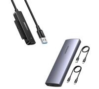 UGREEN Boîtier M.2 SSD NVMe USB 3.2 Gen 2 10 Gbps Câble SATA USB 3.0 Adaptateur