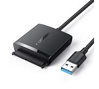 UGREEN Câble adaptateur SATA vers USB 3.0 – UASP, SATA III, HDD/SSD 2,5/3,5 pouces, 5 Gbps – Noir