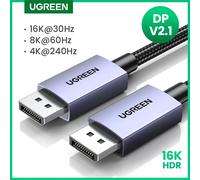 UGREEN-Câble audio vidéo Displayport, Ug 2.1, 16K, 8K, 4K, 240Hz, Xiaomi, TV Box, PC, ordinateur portable, moniteur, jeu, DP, port d'affichage 16K DP V2.1 Cable