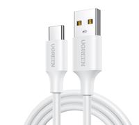 Ugreen Câble USB vers USB‑C 60123 – Charge rapide, plaquage nickel – Blanc 2 m