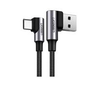 UGREEN Câble de données Angulaire US176 USB-A vers USB-C 3A 0,5M Noir