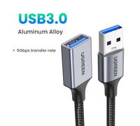 Ugreen-Câble d'extension USB 3.0 mâle vers femelle,rallonge de données,pour PC TV - Type Black-2m