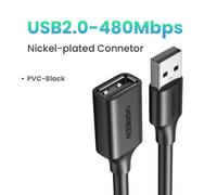 UGREEN-Câble d'extension USB 3.0 pour Smart Laptop,PC,TV,Xbox One,SSD,USB 3.0 2.0,Mini Fast Speed Extender rette - Type 480Mbps-PVC Black-3m