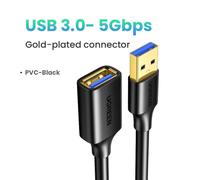 UGREEN-Câble d'extension USB 3.0 pour Smart Laptop,PC,TV,Xbox One,SSD,USB 3.0 2.0,Mini Fast Speed Extender rette - Type 5Gbps-Gold Plated-2m
