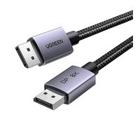 UGREEN Câble DisplayPort 1.4 8K 60Hz 4K 240Hz Câble DP vers DisplayPort 1.4 8K Aluminium Mâle vers Mâle HDR GSync Nylon Tressé Compatible avec PC HDTV Projecteur Carte Graphique (3M)