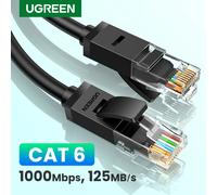 UGREEN-Câble Ethernet haute vitesse, réseau LAN blindé, RJ45, Cat6 Gigabit, 1000Mbps, utilisation avec PC, PS5, PS4, PS3, Xbox Cat 6 Round Cable