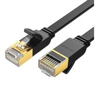 Ugreen Câble Ethernet plat UGREEN NW106 RJ45, Cat.7, STP, 0,5m (noir)