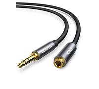 Câble audio Ugreen - Connecteur plaqué or - Extension Jack 3,5 mm mâle vers Jack 3,5 mm femelle, 2 m - Noir