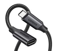 UGREEN Câble Extension USB C 3.2 Gen 2 100W Rallonge USB C Vidéo 4K 60Hz Data 10Gbps Compatible avec iPhone 17 Pro Max Air 16 MacBook Pro Galaxy S25 Plus Ultra S24 S23 (Noir 1M)