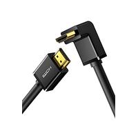 Câble HDMI 4K 60Hz Coudé 90 Degrés Cordon HDMI Ultra HD Supporte HDR, Ethernet 18Gbps, 3D, ARC, 1m