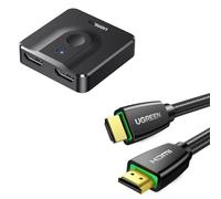 UGREEN Câble HDMI 4K et Switch HDMI 4K 60Hz 2 Entrées 1 Sortie