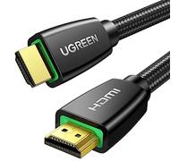 UGREEN Câble HDMI 4K Ultra HD Cordon 2.0 Haute Vitesse par Ethernet en Nylon Tressé Supporte 3D HDR Retour Audio Compatible avec PS5 PS4 PS3 Lecteur Blu Ray Xbox 360 PC Ampli TV Écran (0.5M)