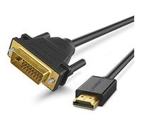 UGREEN Câble HDMI DVI 1080P Full HD Adaptateur HDMI Mâle vers DVI Mâle Bidirectionnelle Compatible avec PS4 PS3 Xbox One Xbox 360